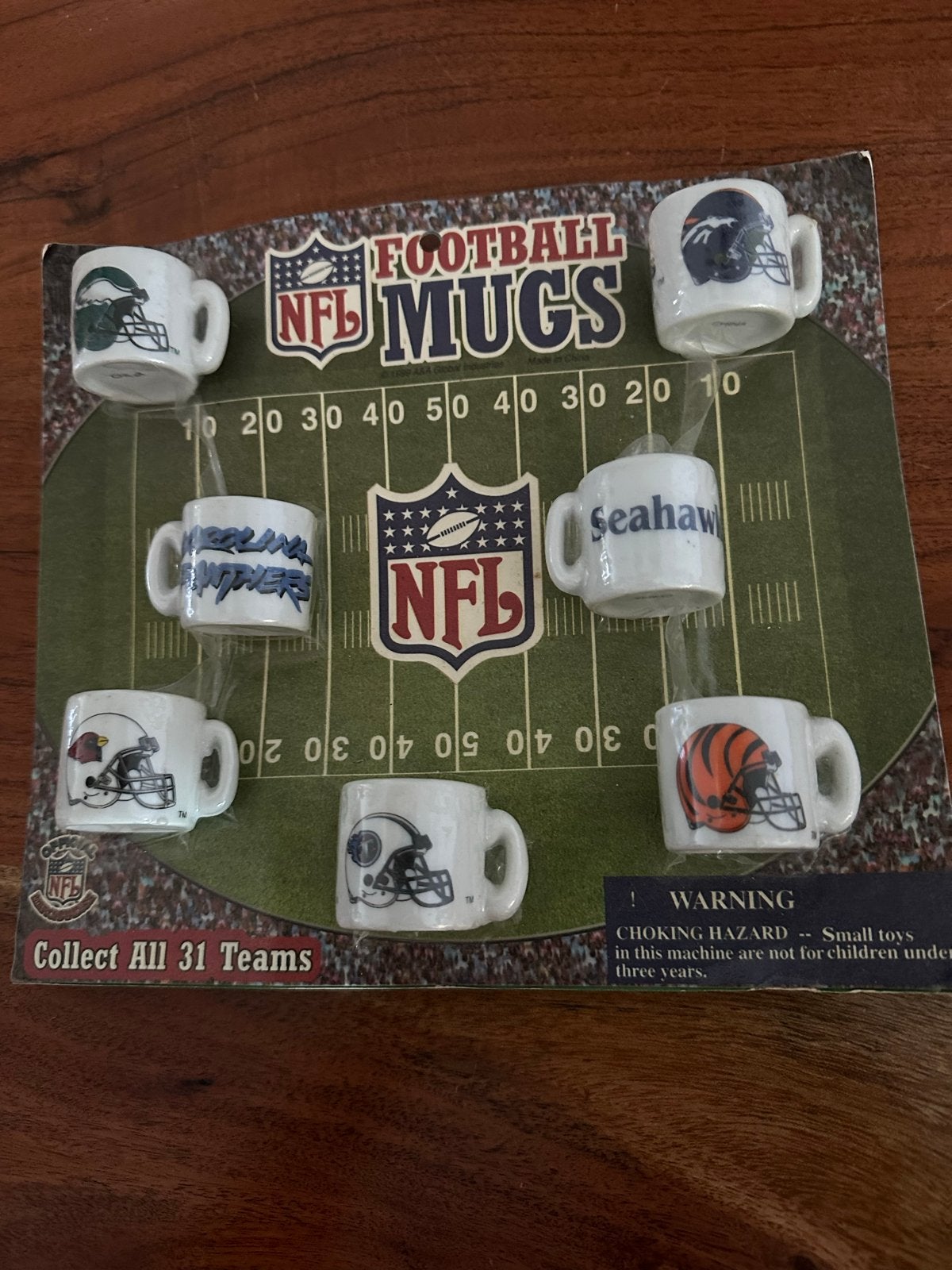 NFL Football Mugs - Mini Mokken Collectie (7 stuks), Ophalen of Verzenden, Nieuw, Overige sporten, Overige typen