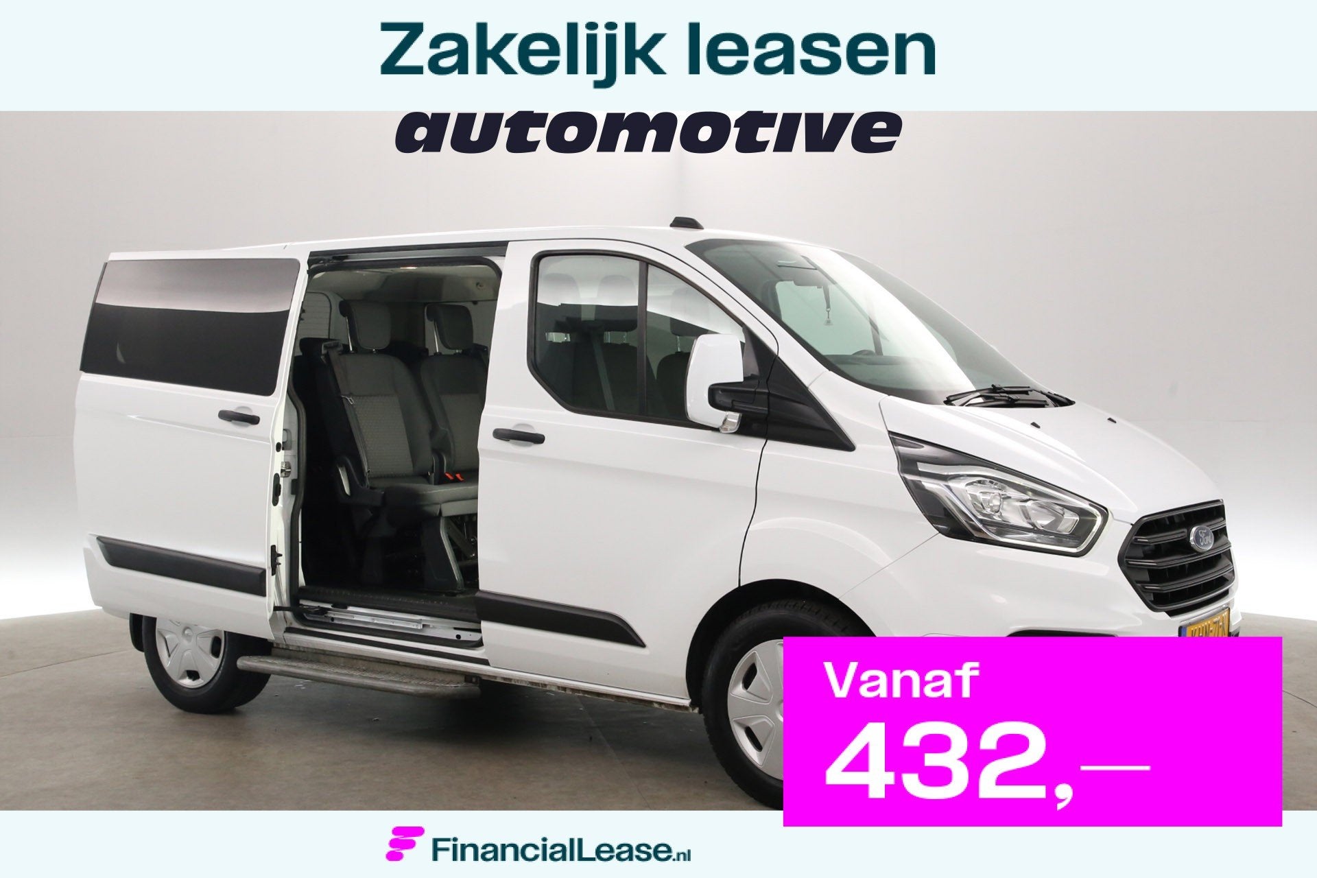 Ford Transit Custom 2.0 TDCI L1H1 | 9 Persoons | Airco | Cru, Voorwielaandrijving, Stof, Gebruikt, Euro 6