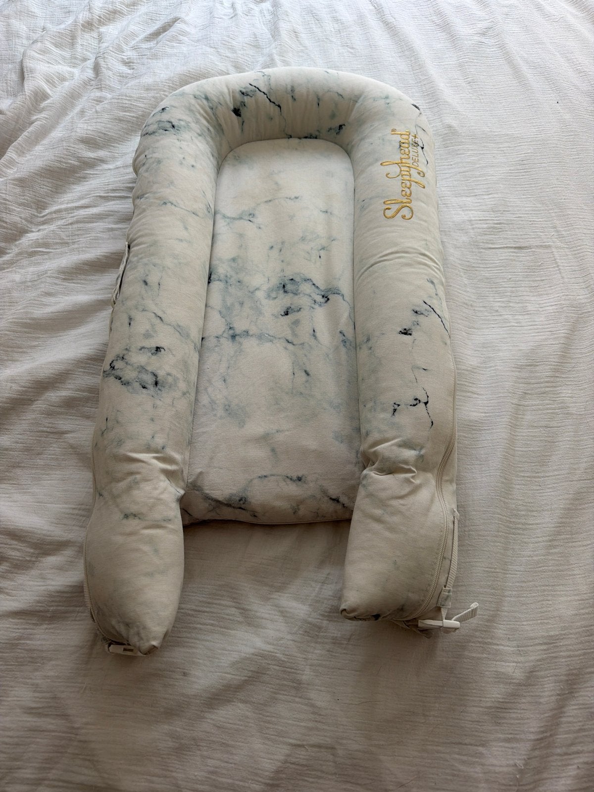 Sleepyhead Deluxe+ babynestje - Marmer print, Ophalen of Verzenden
