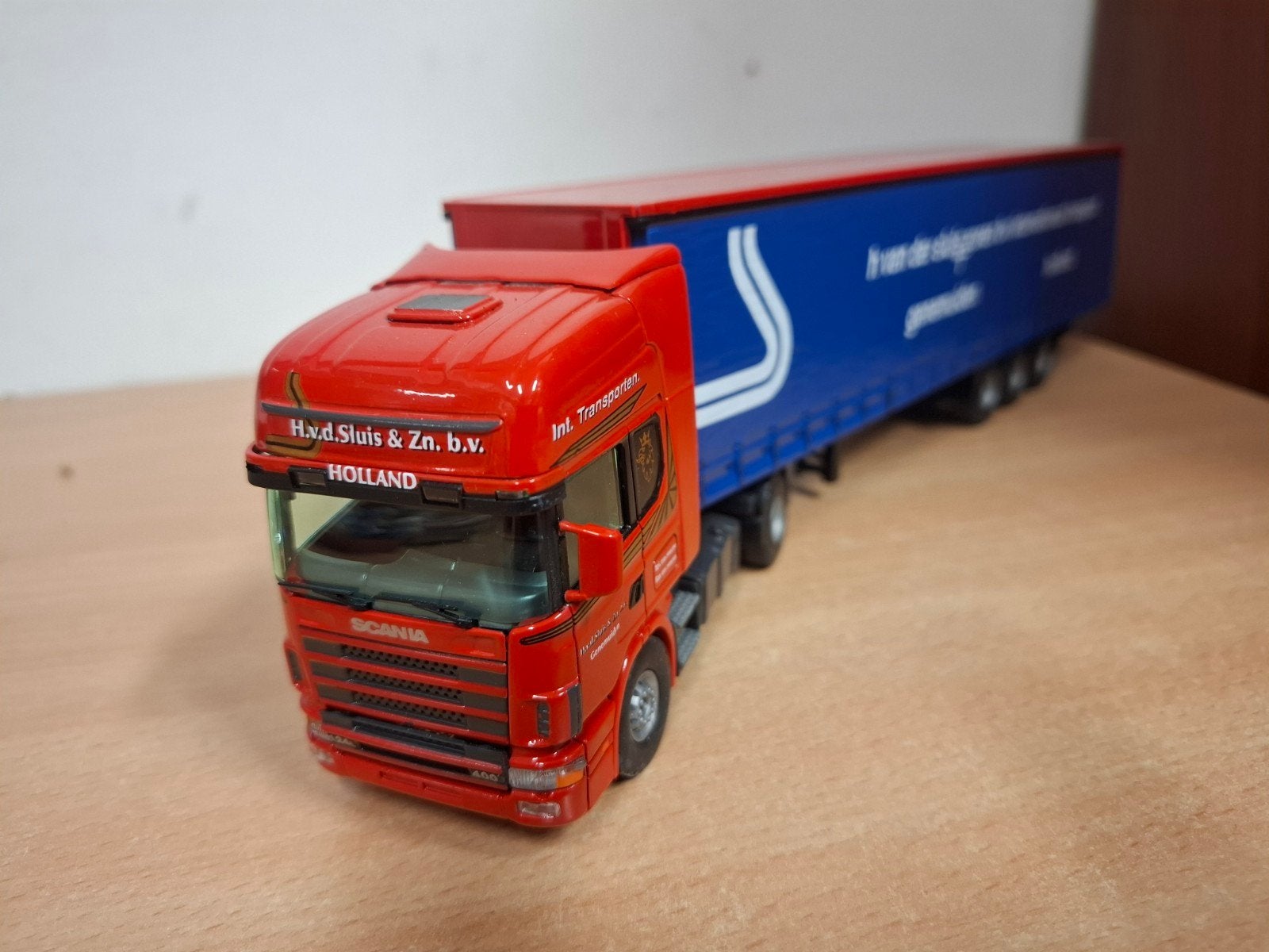 Scania R-serie vrachtwagen met trailer - model, Ophalen of Verzenden, Gebruikt