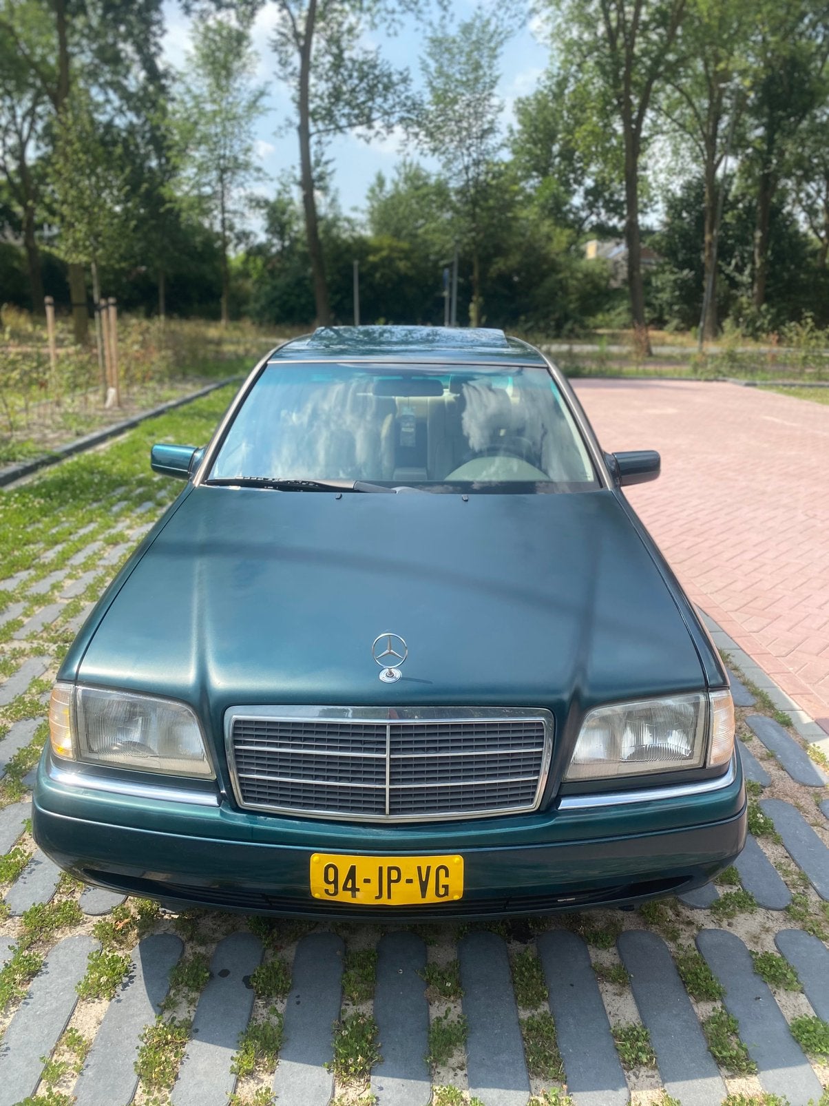 Mercedes-Benz C280, Auto's, Automaat, Achterwielaandrijving, Beige, Leder