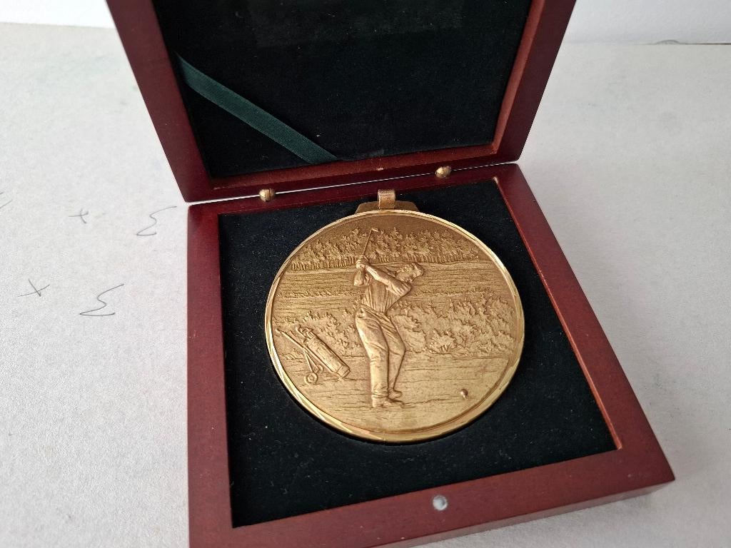 Medaille Golf 70 mm, Verzenden, Overige materialen