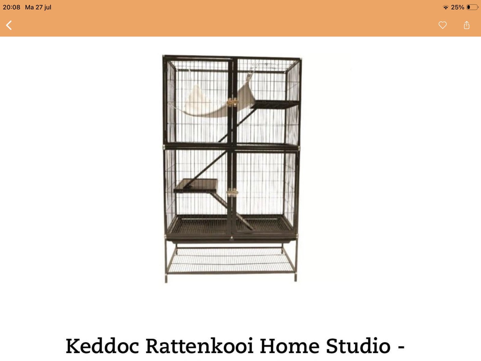Kedoc kooi met veel accessoires home studio dierenverblijf, Ophalen, Kooi, Zo goed als nieuw, Fret