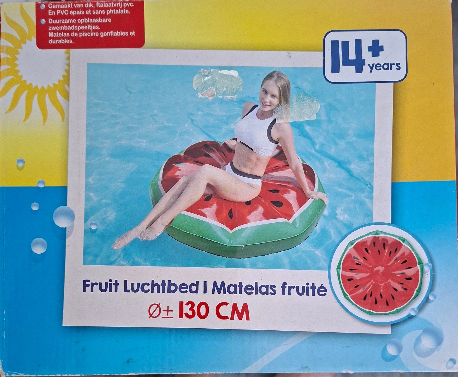 NIEUW! Fruit luchtbed, diameter 1.30 m, Ophalen of Verzenden, Nieuw