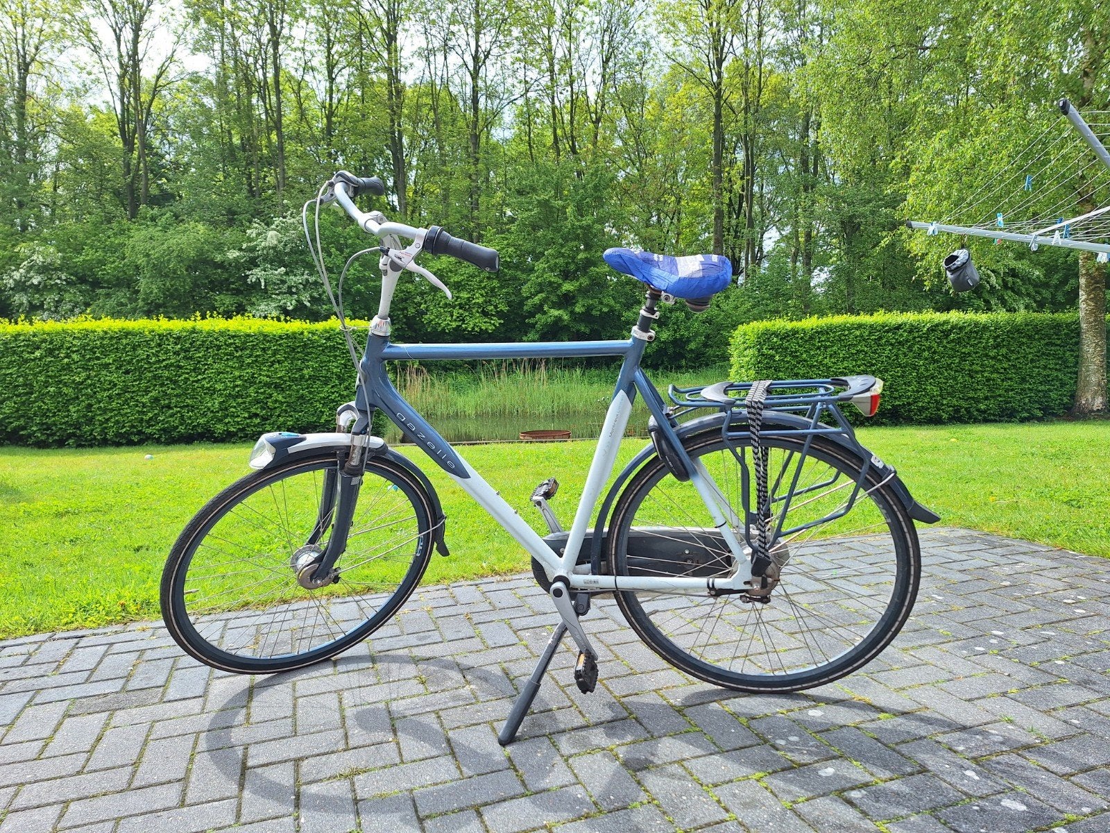 Gazelle Montreux Ltd herenfiets - Framemaat 65 cm, Gebruikt, Velgrem, Versnellingen, Gazelle