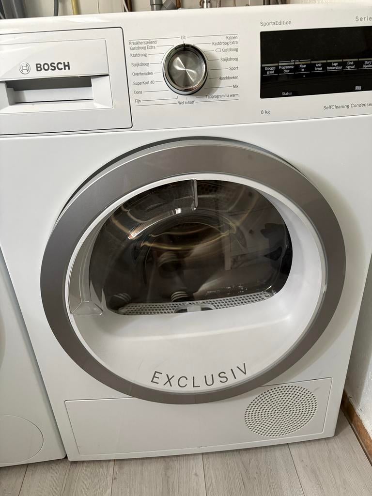 Bosch WTW85492NL Serie 6 SportsEdition Condensdroger, 8 tot 10 kg, Ophalen of Verzenden, Zo goed als nieuw, Voorlader