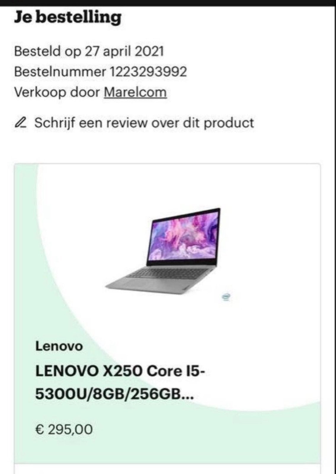Lenovo X250 Core i5-5300U/8GB/256GB Laptop, Computers en Software, Ophalen of Verzenden, Gebruikt, 8 GB, SSD