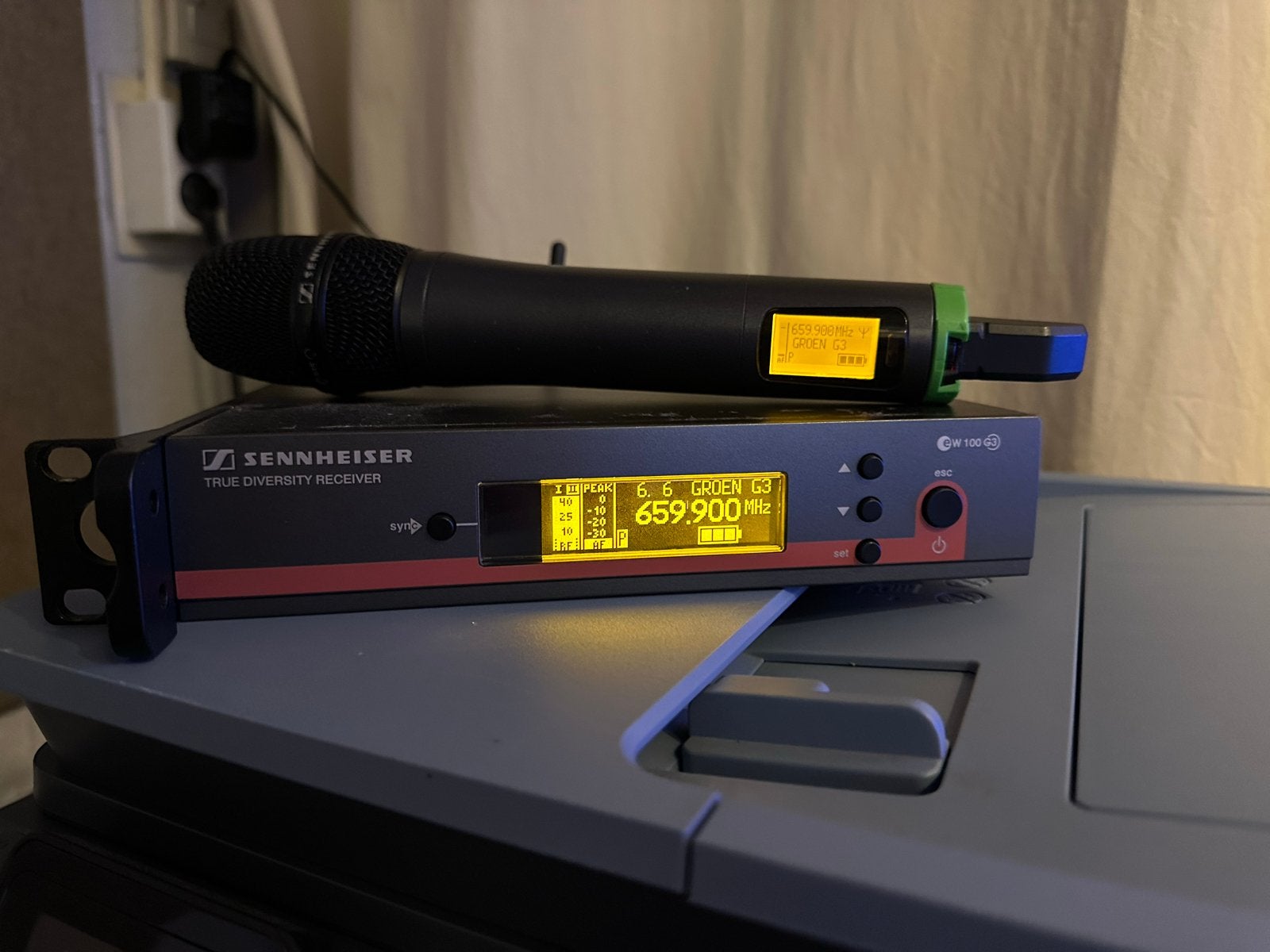 Sennheiser EW 100 G3 Draadloze Microfoon Set, Muziek en Instrumenten, Ophalen, Gebruikt, Zangmicrofoon, Draadloos