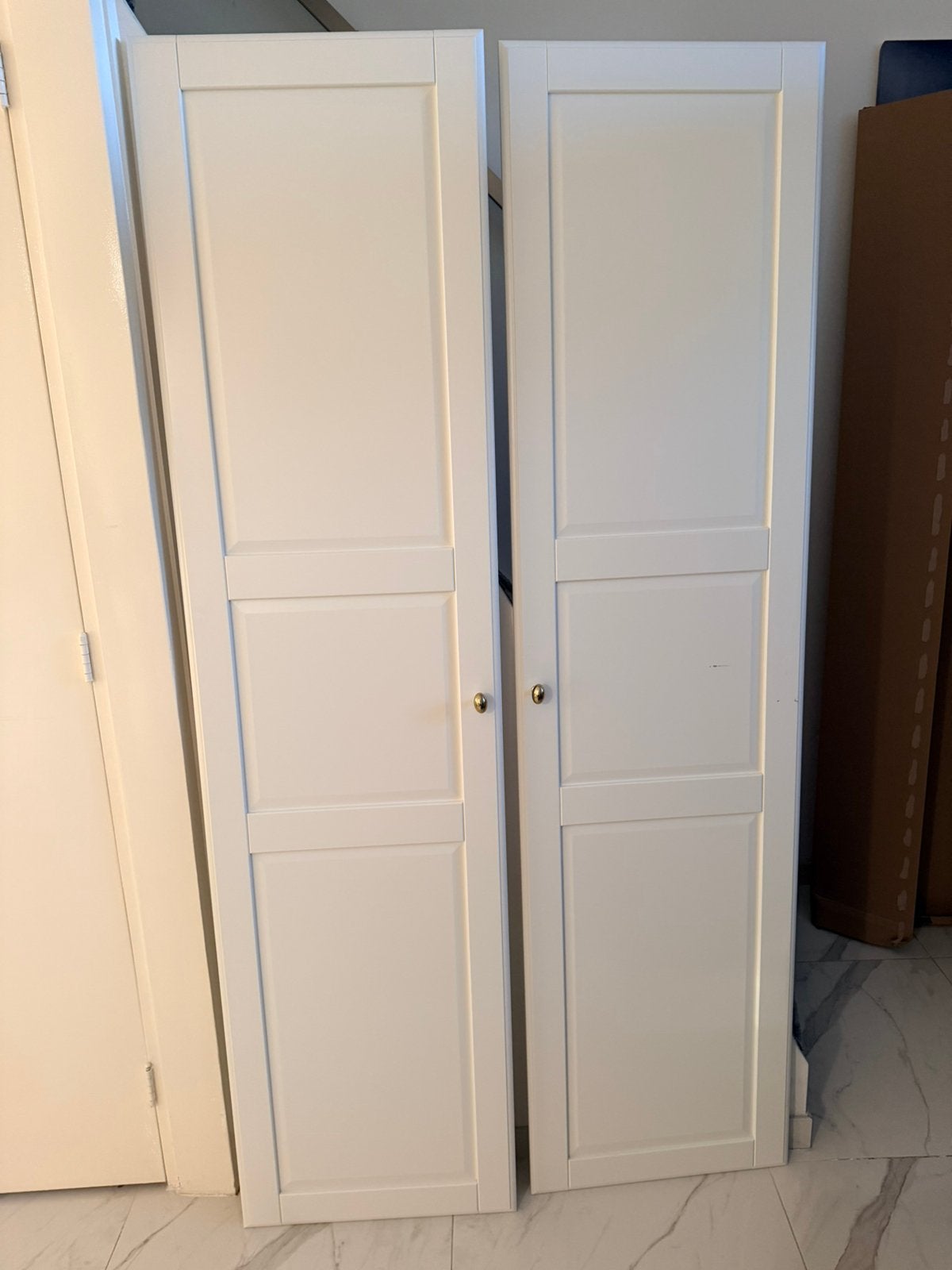 Pax kast deuren 50x195CM met goude deurknoppen, Ophalen, Zo goed als nieuw