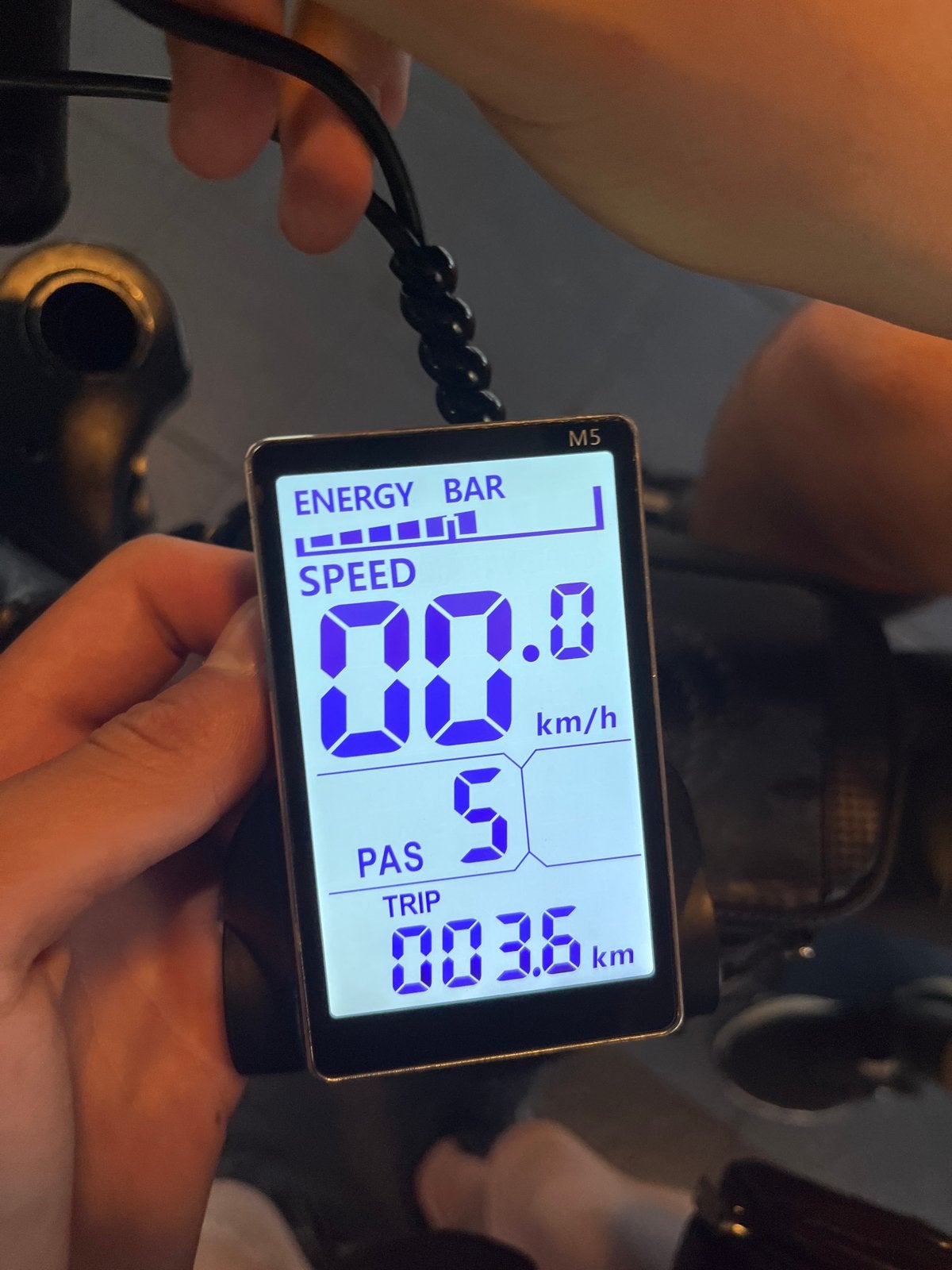 Fietscomputer/Display voor E-bike (M5), Fietsen en Brommers, Fietsaccessoires | Fietscomputers, Ophalen of Verzenden, Zo goed als nieuw
