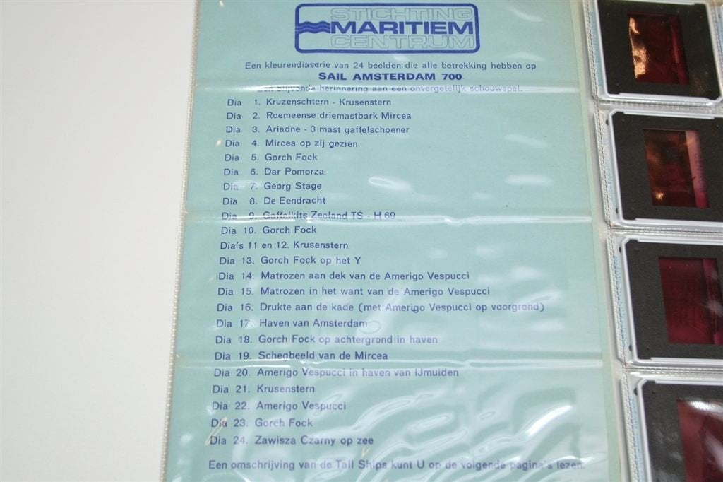 SAIL Amsterdam 700 — 24 Kleuren Dia’s [Zeldzaam], Gebruikt, -, Kaart, Foto of Prent, -
