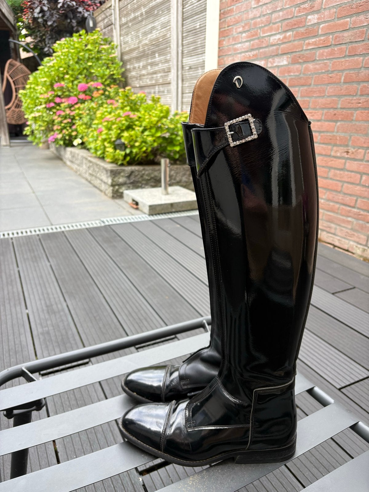 Derby lak polo laars maat 39 -39.5, Dieren en Toebehoren, Paardrijkleding, Gebruikt, Dressuur, Kinderen, Ophalen of Verzenden