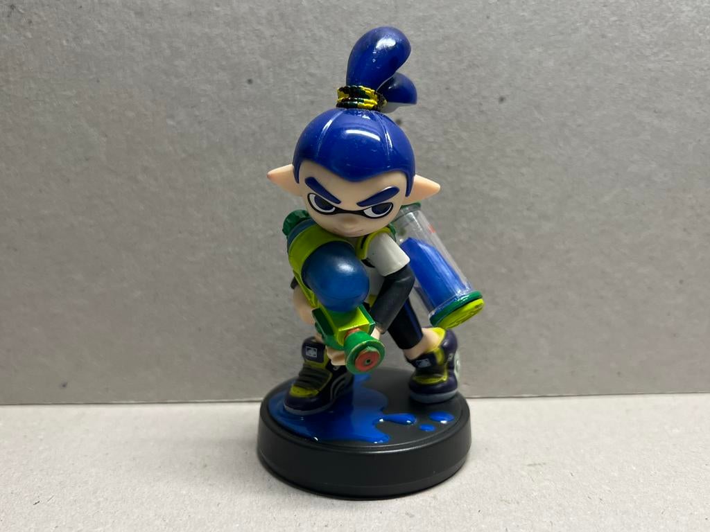 Amiibo Splatoon Inkling Boy Blue, Spelcomputers en Games, Games | Nintendo Switch, Zo goed als nieuw, Avontuur en Actie, 1 speler