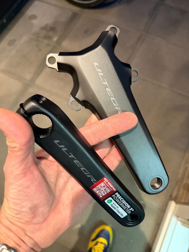 Nieuwe powermeter 4iii Shimano Ultegra met cranck 165mm, 4iiii, Nieuw, Aluminium, Racefiets