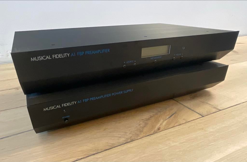 Musical Fidelity A1 FBP Voorversterker met voeding, Audio, Tv en Foto, Versterkers en Receivers, Gebruikt, Ophalen, Overige merken