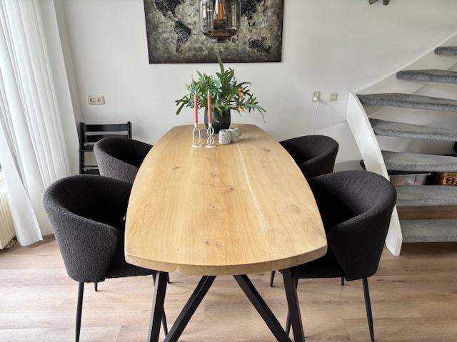 Eetkamer stoelen, Ophalen, Gebruikt, Zwart, Vier