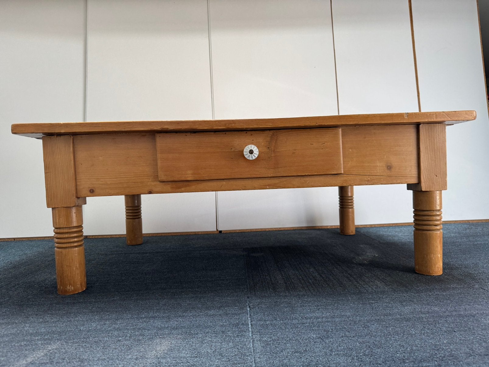 Oud grenen salontafel, Huis en Inrichting, Tafels | Salontafels, Ophalen, Gebruikt, 100 tot 150 cm, 50 tot 100 cm