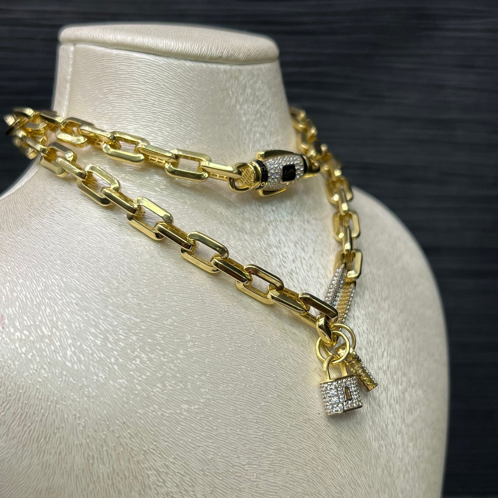 18 karaat gouden kettin collier nieuw Monaco, Ophalen of Verzenden, Nieuw, Goud