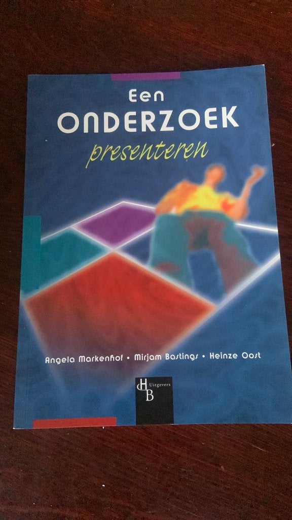 Angela Markenhof - Mirjam Bastings - Heinze Oost - Onderzoek, Ophalen of Verzenden, Beta, Zo goed als nieuw, HBO