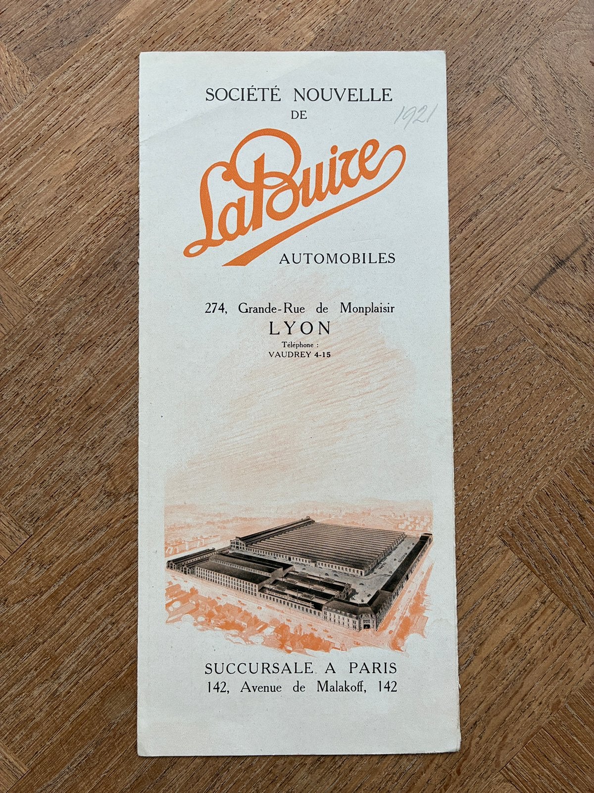 1921 La Buire brochure