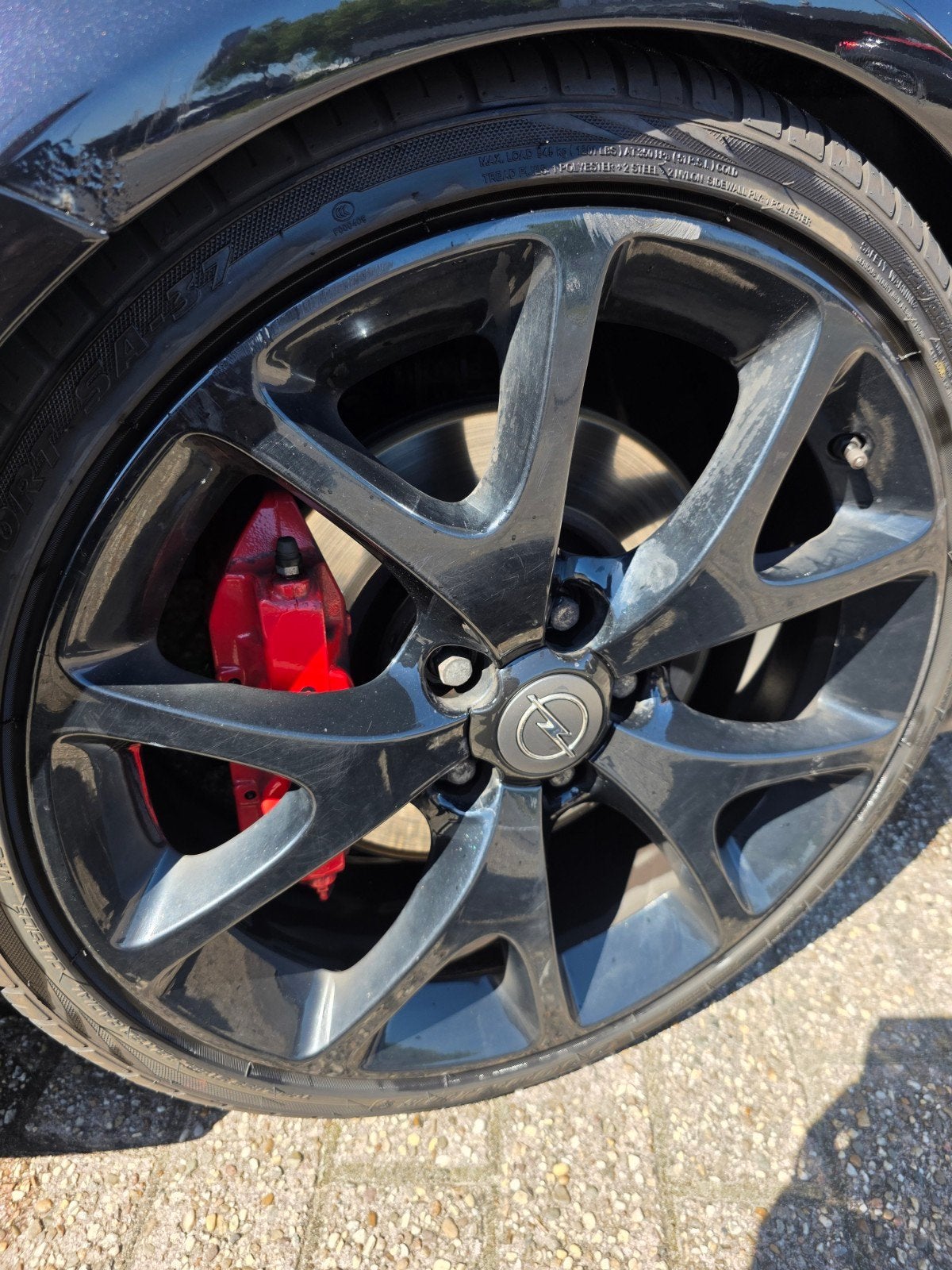 Opel Corsa D OPC Line 18 inch velgen met zomerbanden, 18 inch, Banden en Velgen, Ophalen of Verzenden, Personenwagen