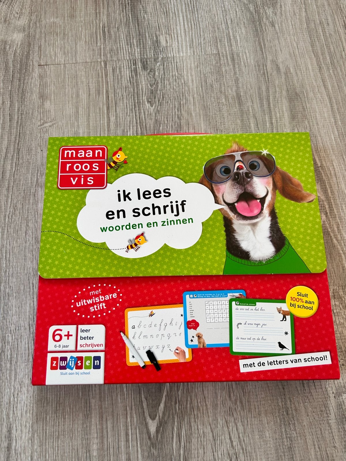 Maan Roos Vis: Ik lees en schrijf woorden en zinnen, Ophalen of Verzenden, Gebruikt, Taal en Lezen