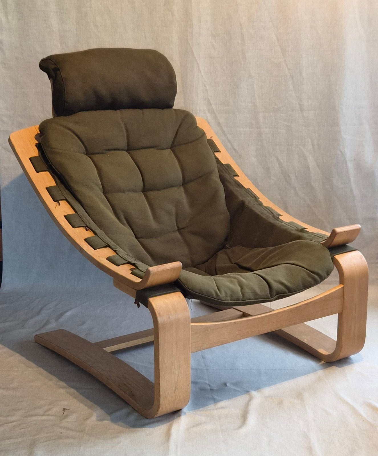 Vintage  'Kroken' Åke Fribytter Lounge Fauteuil, Huis en Inrichting, Ophalen, Gebruikt