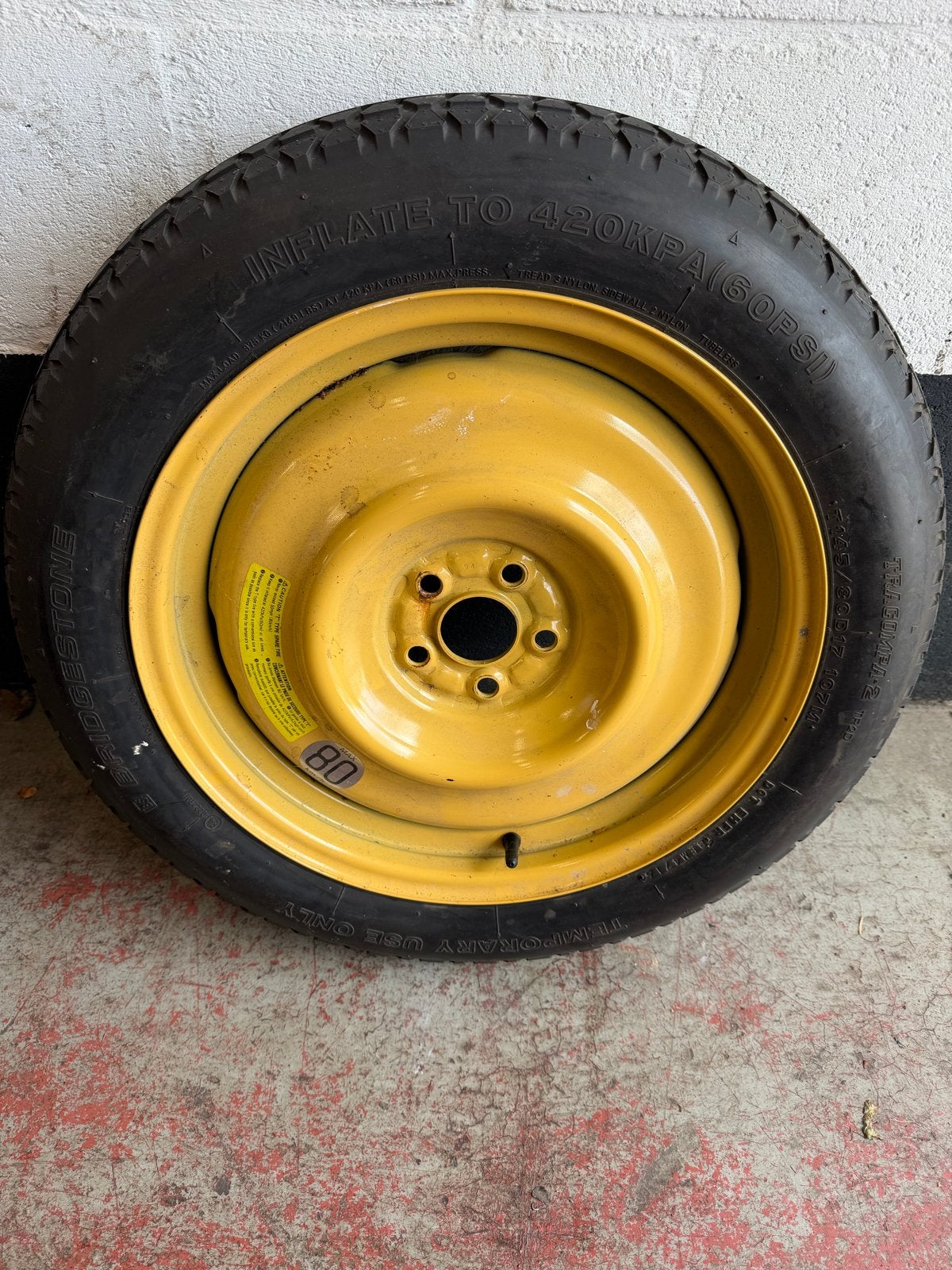 Thuisbrenger - Reservewiel met band 17 inch, Auto diversen, Ophalen of Verzenden, Gebruikt