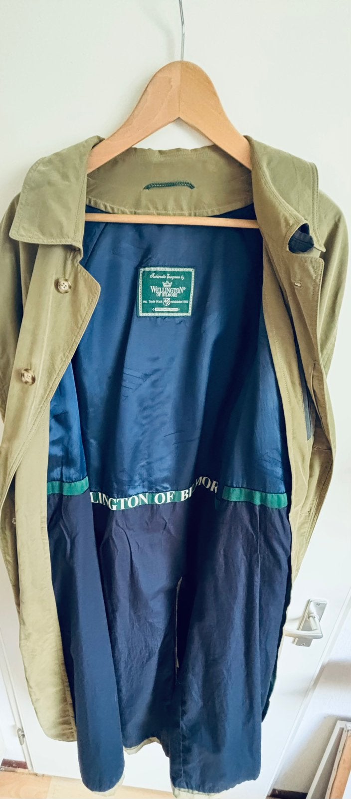 klassiek Trenchcoat regenjas Wellington of Bilmore, Ophalen of Verzenden, Gedragen, Groen