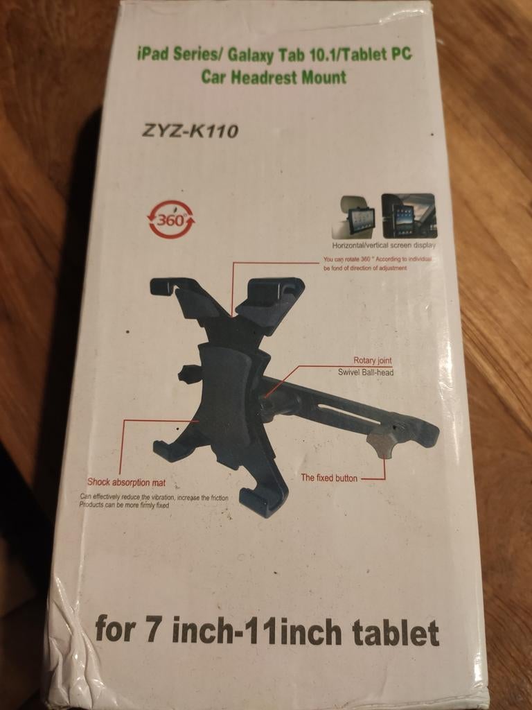 2 Tablet Hoofdsteunhouders voor 7-11 inch tablets - ZYZ-K110, Ophalen, Universeel (7-11 inch tablets), Nieuw, ZYZ