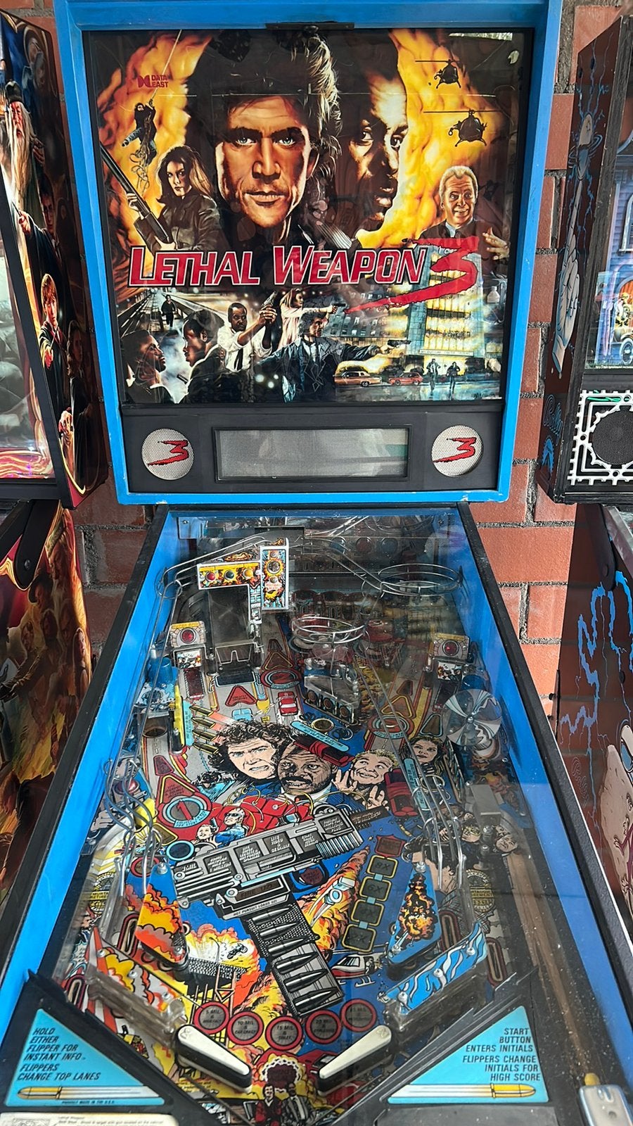 Data east lethal weapon, Verzamelen, Automaten | Flipperkasten, Ophalen, Stern, Zo goed als nieuw, Dot-matrix