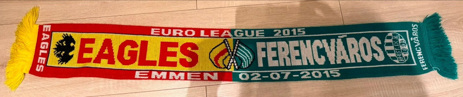 Gezocht:Sjaal Go Ahead Eagles vs Ferencváros EuroLeague 2015, Ophalen of Verzenden, Zo goed als nieuw, Overige binnenlandse clubs