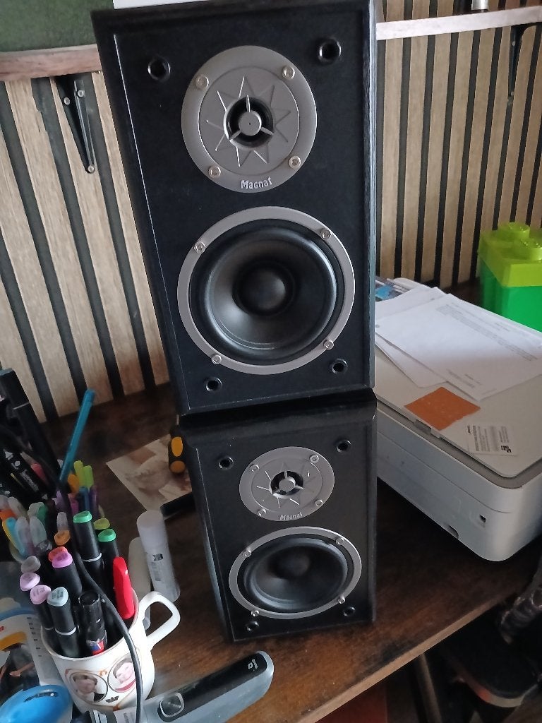 Mooie MAGNAT BOXEN !!!!!!!!!!!!, Inclusief kabels, Ophalen of Verzenden, Zo goed als nieuw, 60 tot 120 watt