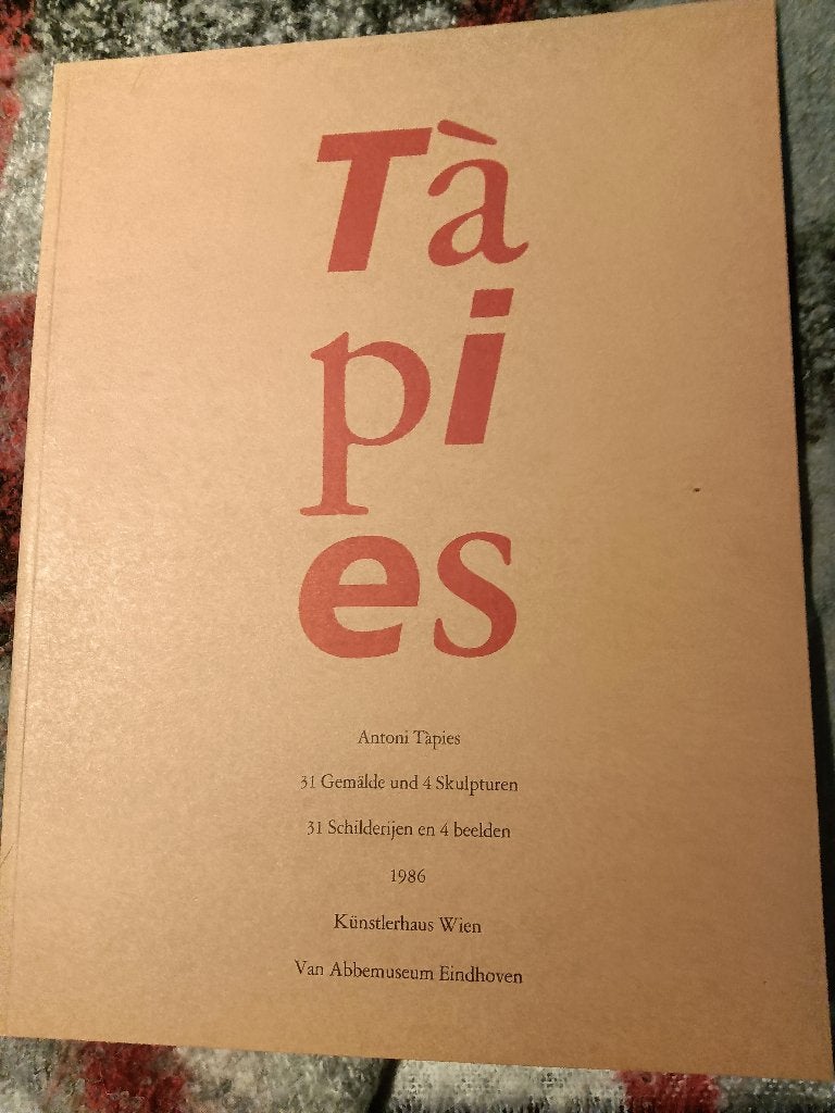Antoni Tapies (catalogus), Ophalen of Verzenden, Zo goed als nieuw, Catalogus