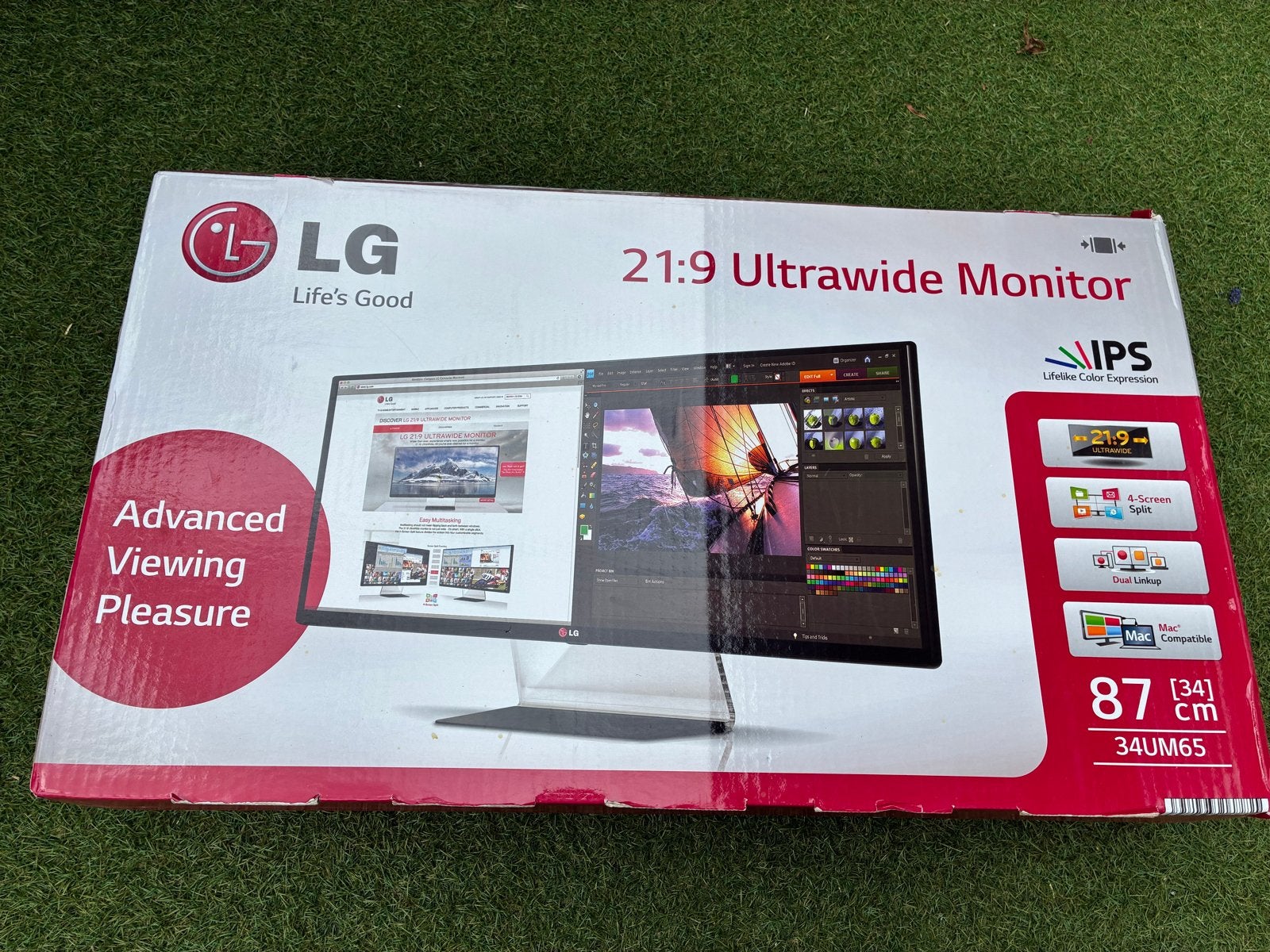 LG 34UM65 21:9 Ultrawide Monitor - met doos, Computers en Software, Monitoren, Gebruikt, IPS, Full HD, DisplayPort