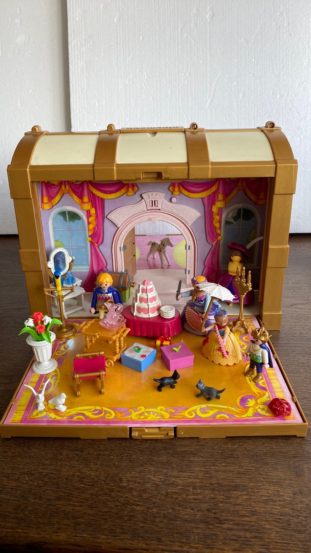 Playmobil prinsessen meeneem koffer. Zie foto’s, Ophalen of Verzenden, Gebruikt