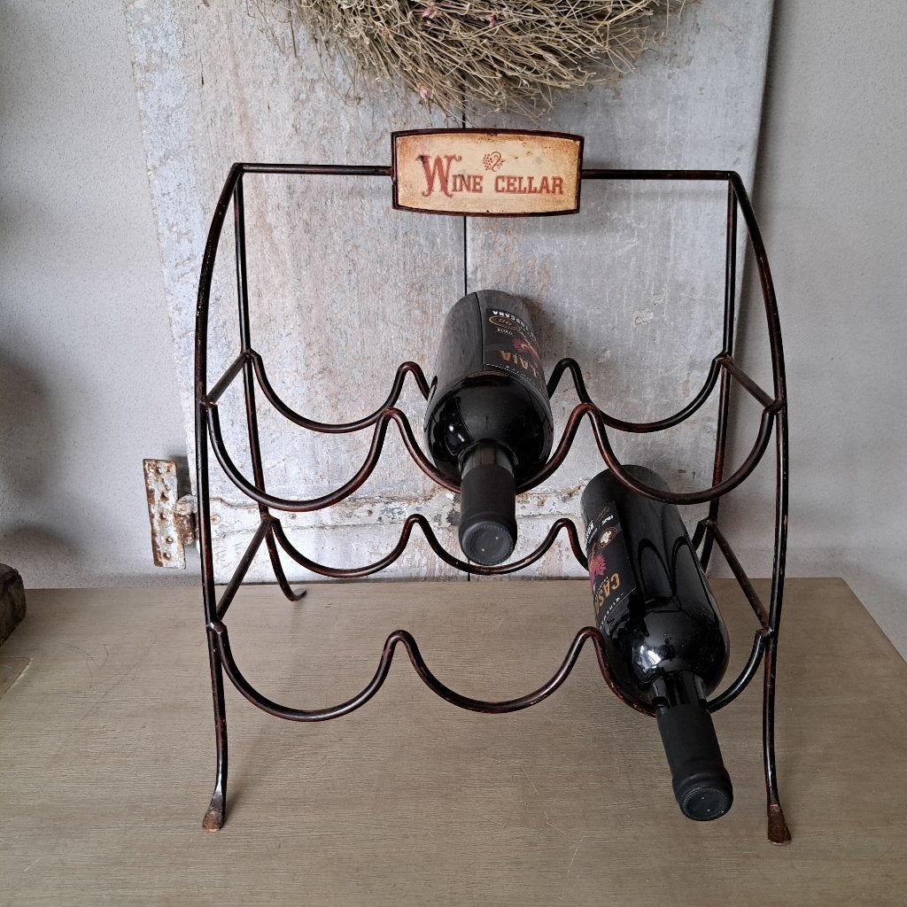Landelijk metalen wijnrek flessenrek Wine Cellar *Etage3*, ., Ophalen of Verzenden, Zo goed als nieuw, .