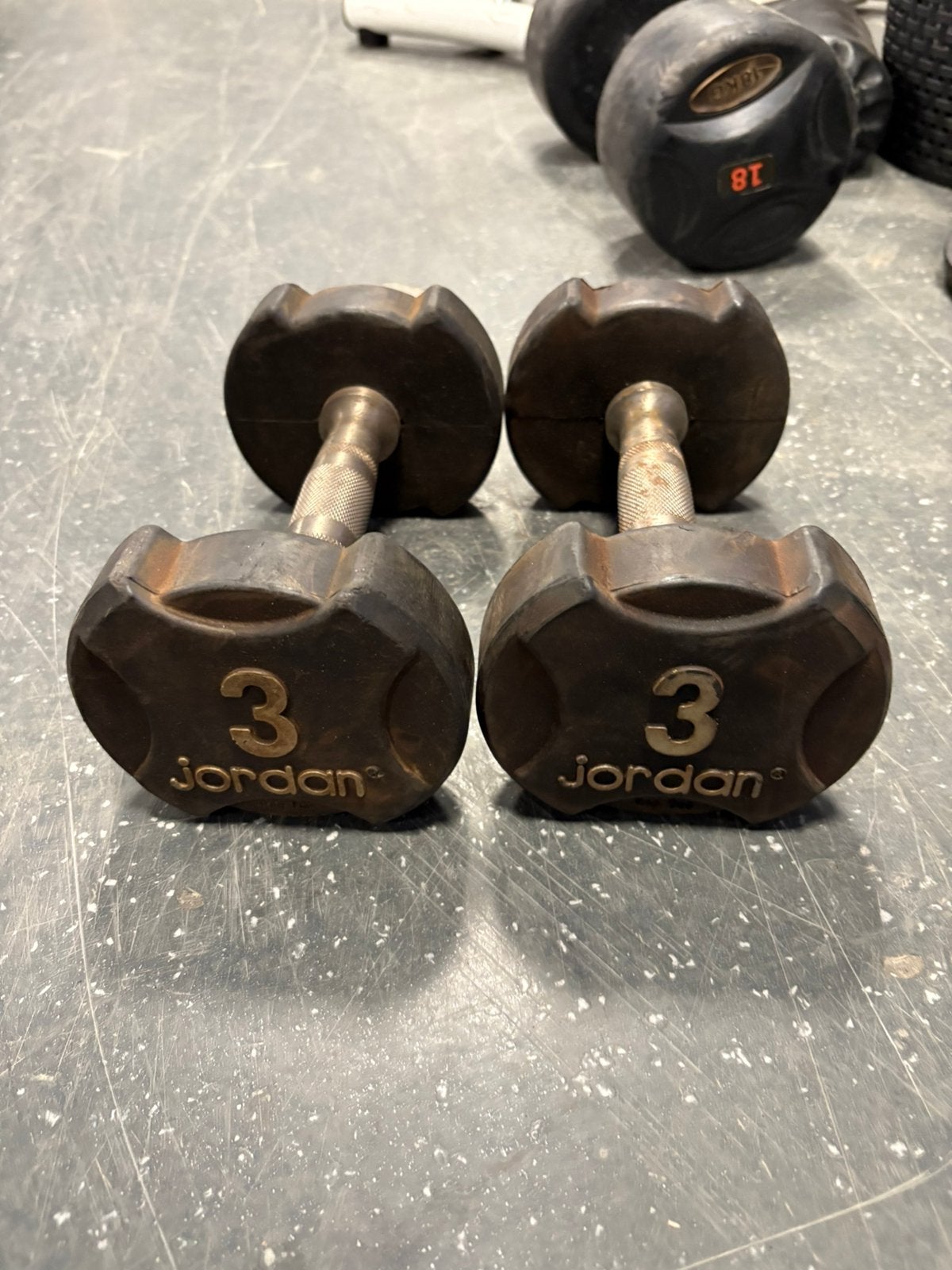 2 x 3 kg dumbbells dumbbell set gewichten, Dumbbell, Gebruikt, Dumbbells, Ophalen of Verzenden