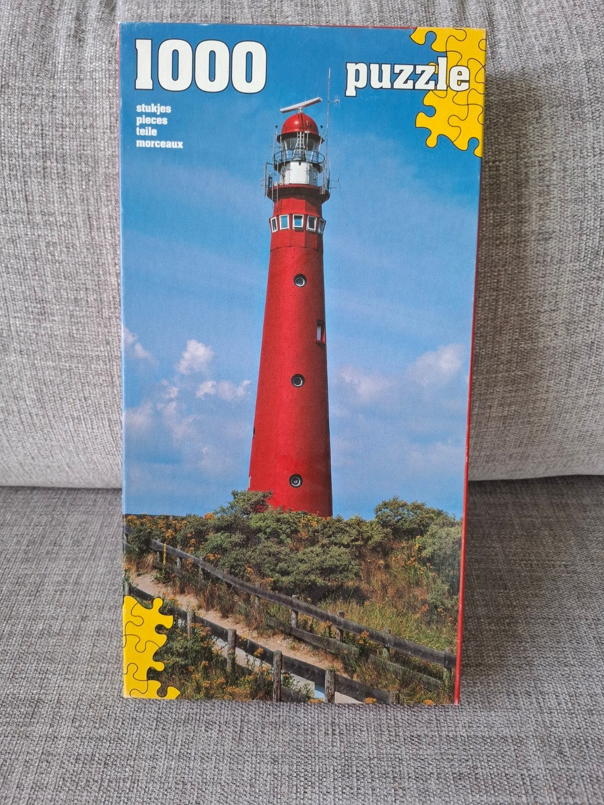 Legpuzzel 1000 stukjes - De Natuurschuur van Schiermonnikoog, Ophalen of Verzenden, 500 t/m 1500 stukjes, Gebruikt, Legpuzzel