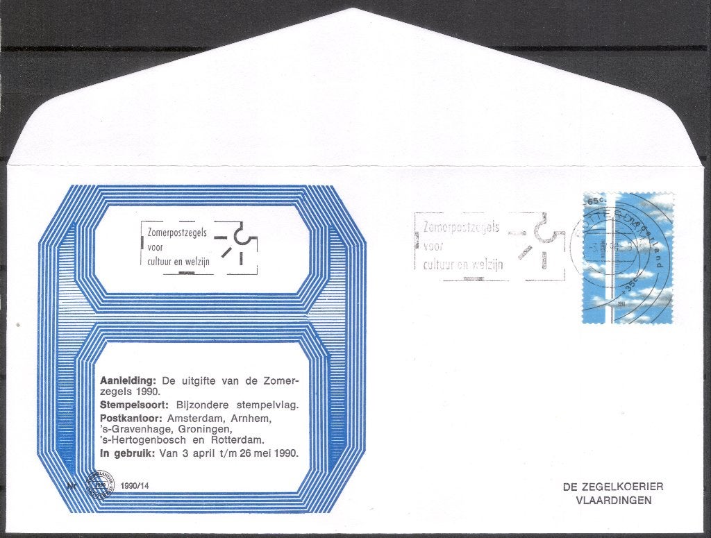 Zomerpostzegels voor cultuur en welzijn 1990, Verzenden, Envelop