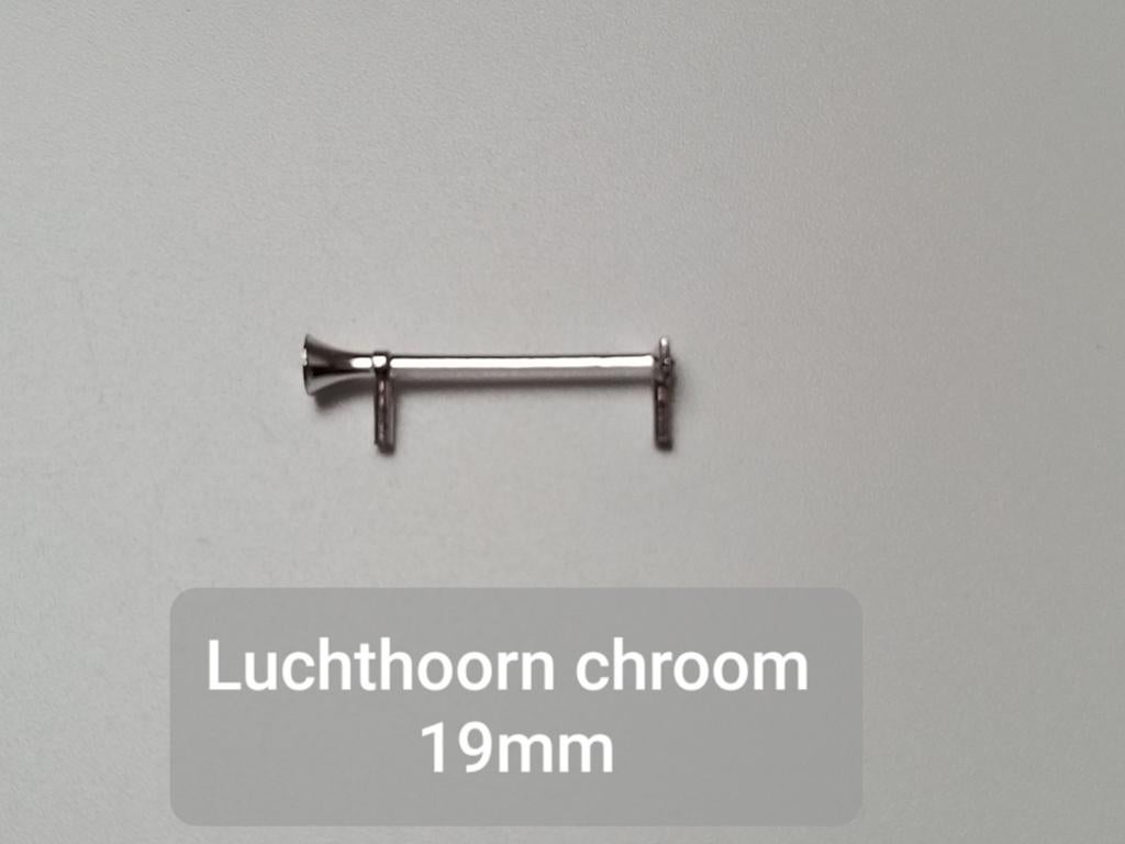Luchthoorn chroom 19mm, Ophalen of Verzenden, Nieuw, Bus of Vrachtwagen, Tekno