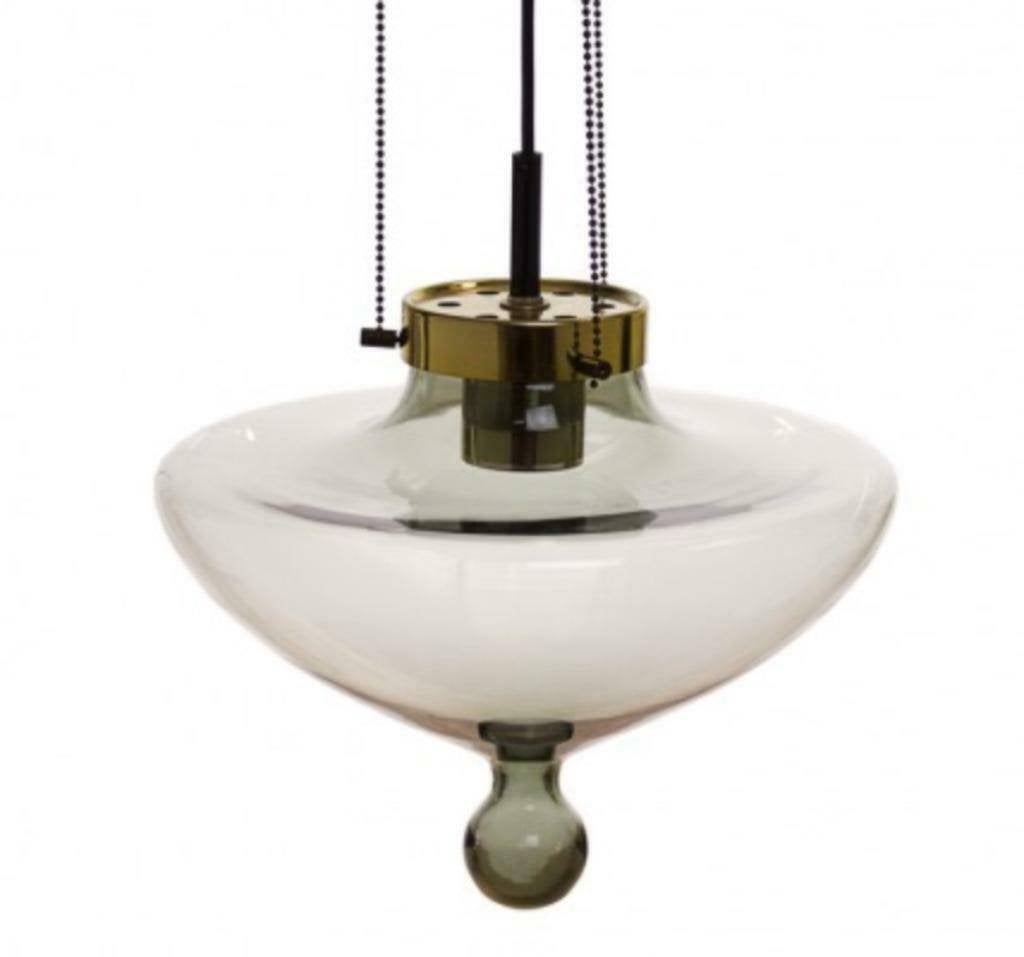 2x RAAK high chaparral vintage lamp 60's (+reserveglas!), Ophalen, Gebruikt, ., Glas