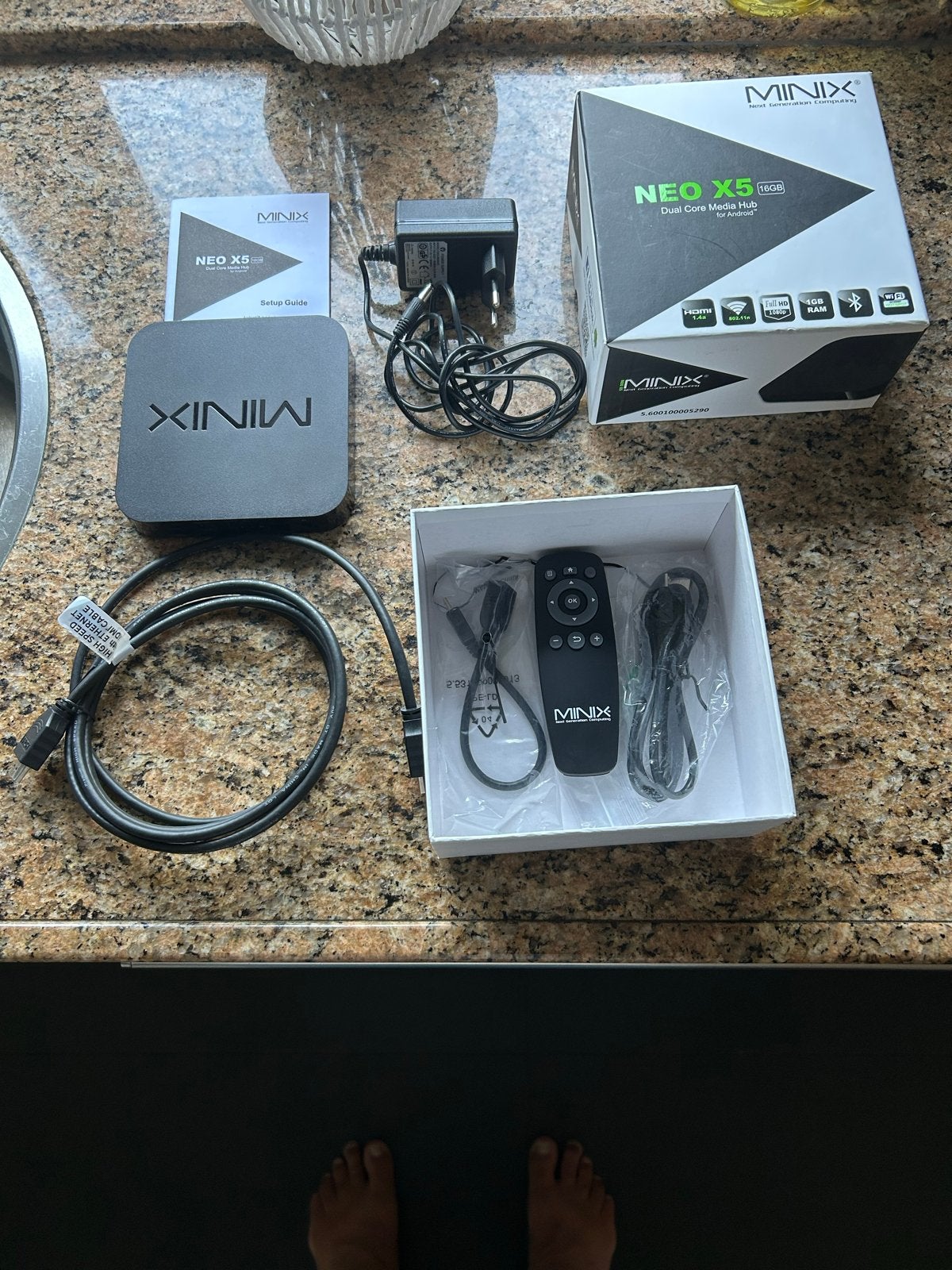 Minix Neo X5Android Media Hubs, Ophalen, Zo goed als nieuw, HDMI, Minder dan 500 GB