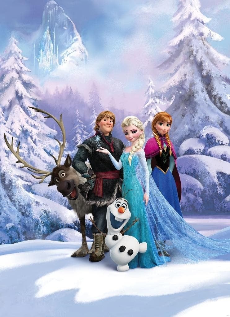 Disney Frozen Behang Winter - 184x254 cm - Gratis Verzending, Verzenden, Nieuw, Nvt, Nvt