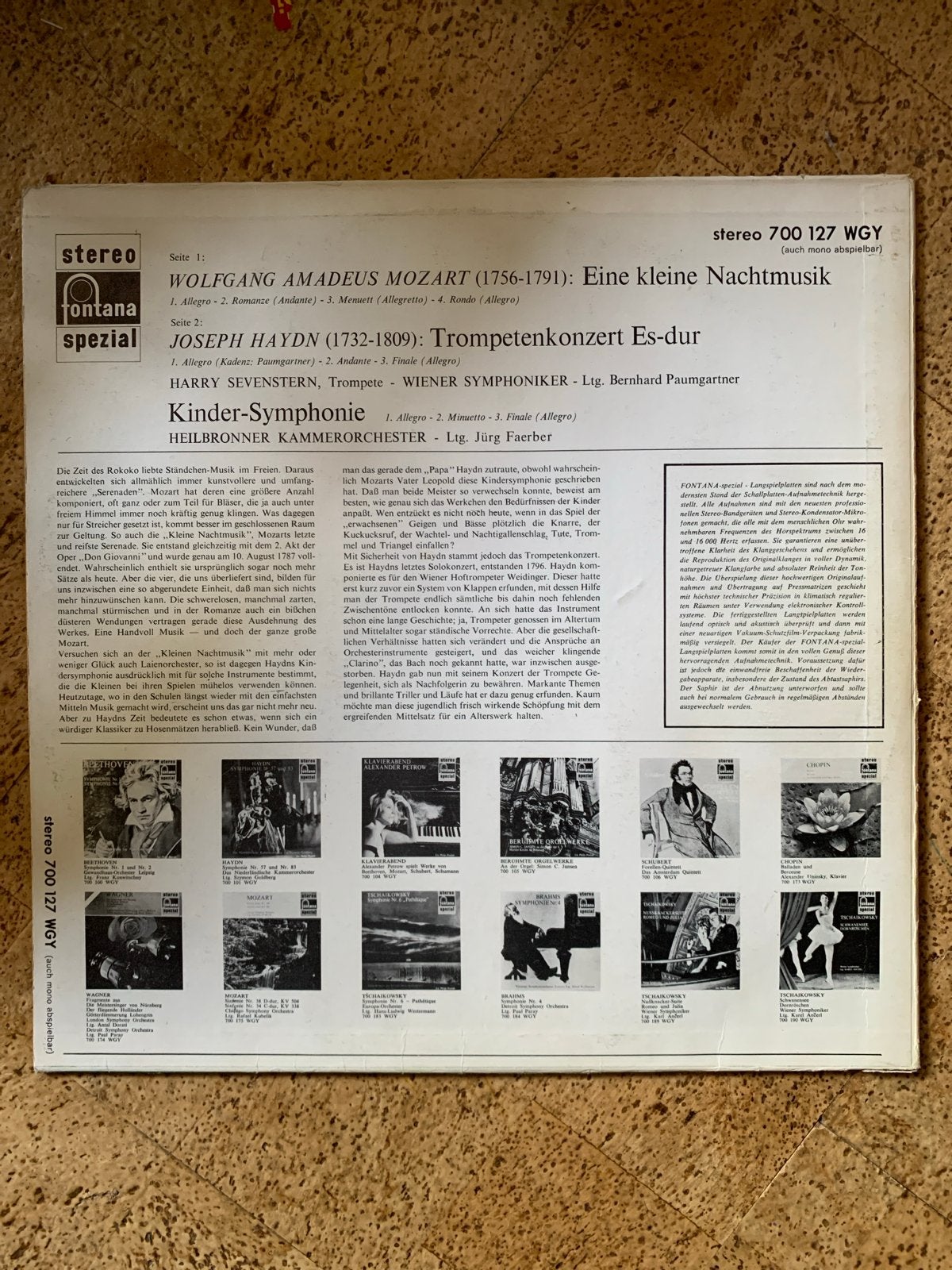 Mozart / Haydn - Eine kleine Nachtmusik / Trompetenkonzert, Ophalen of Verzenden, Classicisme, Gebruikt, Orkest of Ballet