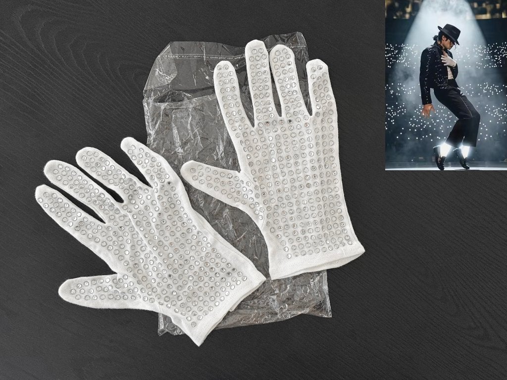 Michael Jackson glitter handschoen 2x, Ophalen of Verzenden, Nieuw, Kleding
