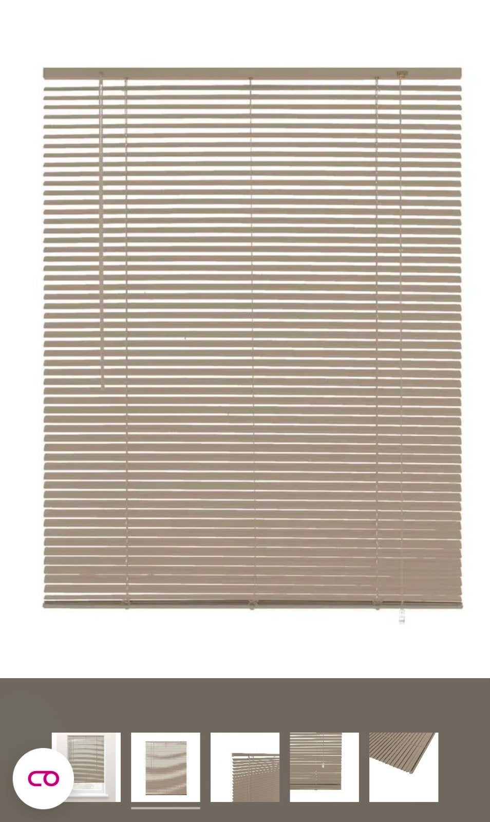 Aluminium jaloezieën 60x130 cm - Zand/beige kleurig, Jaloezie, Overige merken, Beige, Metaal