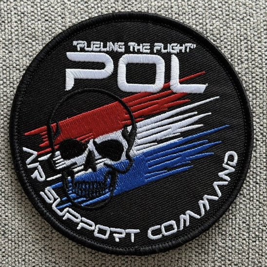 Patch RNLAF POL (Petrol Oil Lubricants), Verzenden, Luchtmacht, Nederland, Embleem of Badge