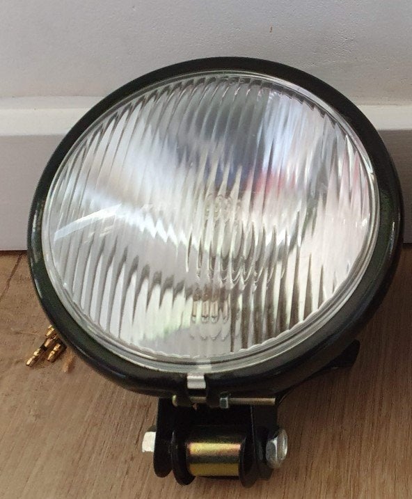 Koplamp classic cafe racer bobber scrambler zwart onder, Ophalen of Verzenden