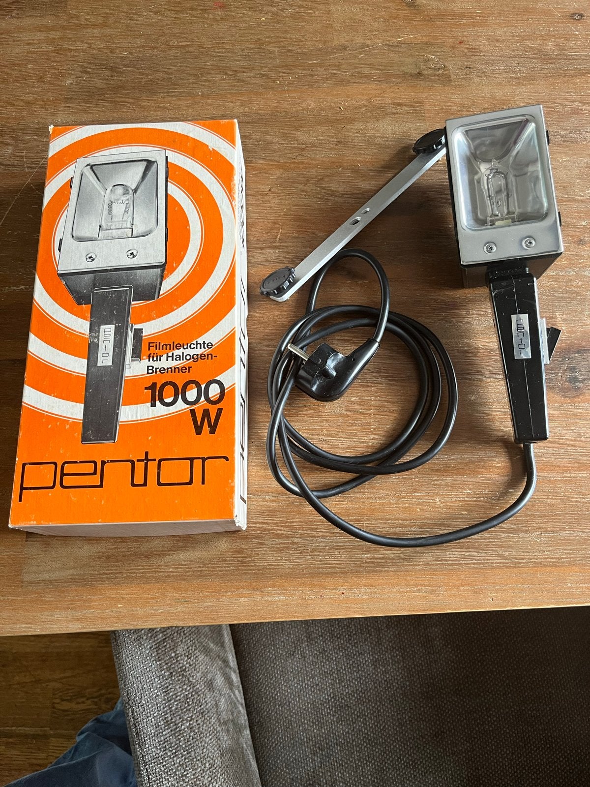 Pentor Filmlamp 1000W Halogeen - Vintage Filmverlichting, Ophalen of Verzenden, Gebruikt